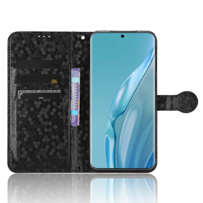 For Huawei P60 Art PU Leather Wallet Phone Case Dot Pattern Imprinted Stand Phone Cover