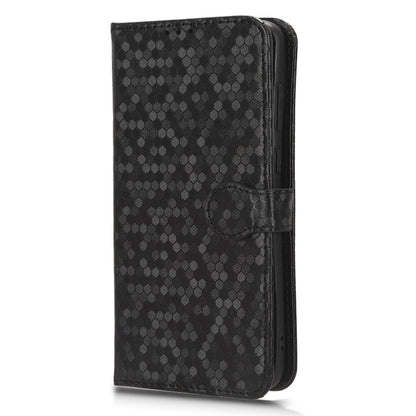 For Huawei P60 Art PU Leather Wallet Phone Case Dot Pattern Imprinted Stand Phone Cover