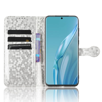 For Huawei P60 Art PU Leather Wallet Phone Case Dot Pattern Imprinted Stand Phone Cover