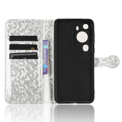For Huawei P60 Art PU Leather Wallet Phone Case Dot Pattern Imprinted Stand Phone Cover