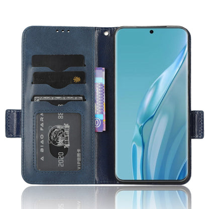 For Huawei P60 Art PU Leather+TPU Mobile Phone Case Imprinted Triangle Stand Wallet Shell