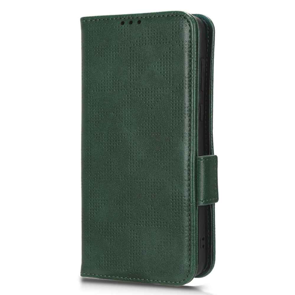 For Huawei P60 Art PU Leather+TPU Mobile Phone Case Imprinted Triangle Stand Wallet Shell