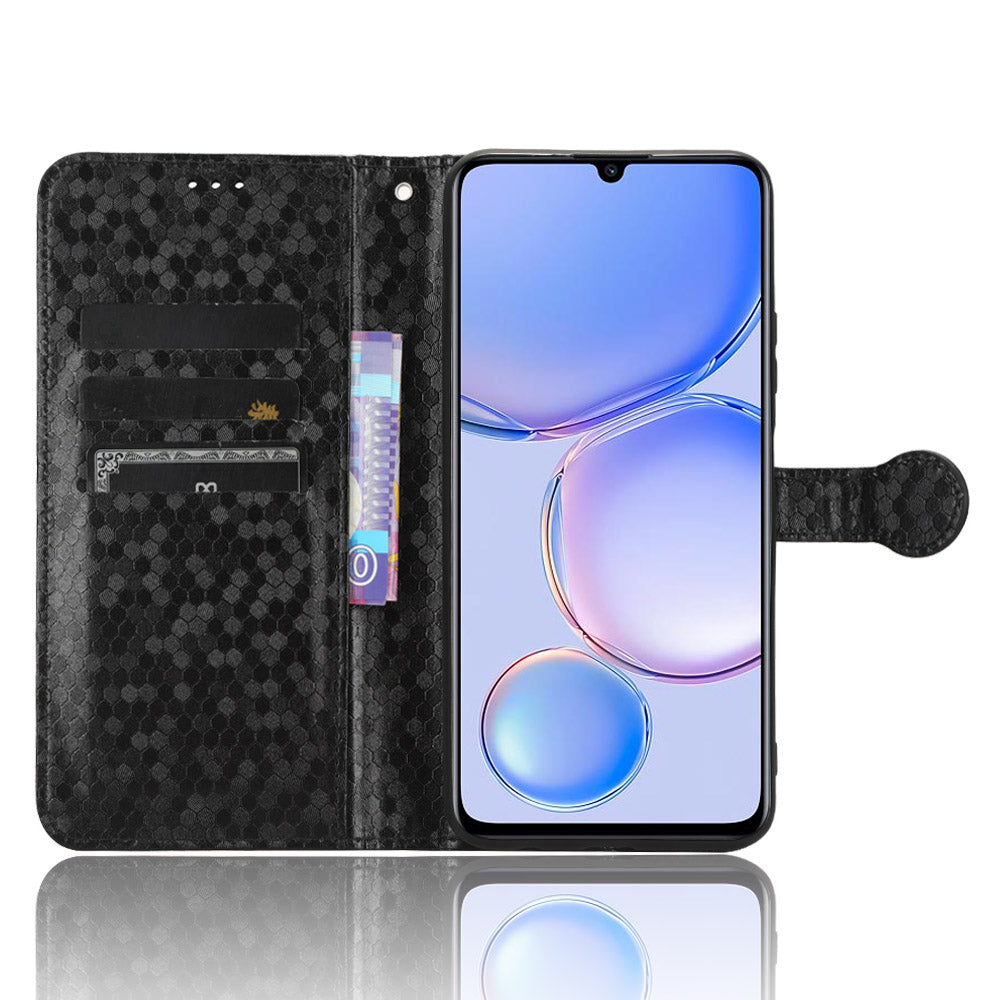 PU Leather Flip Cover for Huawei Enjoy 60 Wallet Phone Case Dot Pattern Imprinted Stand Phone Shell