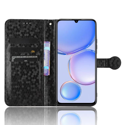 PU Leather Flip Cover for Huawei Enjoy 60 Wallet Phone Case Dot Pattern Imprinted Stand Phone Shell