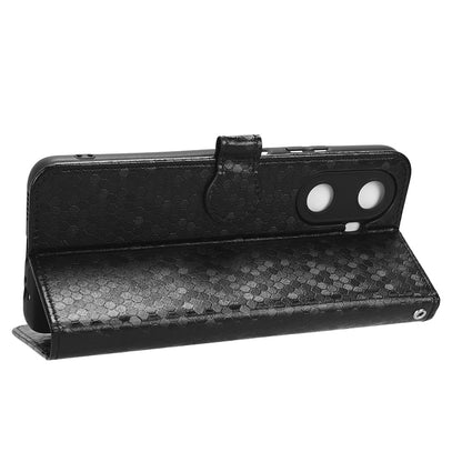 PU Leather Flip Cover for Huawei Enjoy 60 Wallet Phone Case Dot Pattern Imprinted Stand Phone Shell