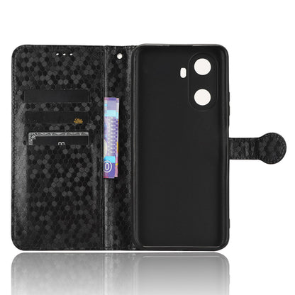 PU Leather Flip Cover for Huawei Enjoy 60 Wallet Phone Case Dot Pattern Imprinted Stand Phone Shell