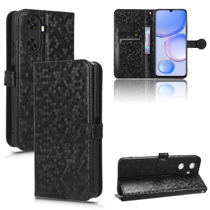 PU Leather Flip Cover for Huawei Enjoy 60 Wallet Phone Case Dot Pattern Imprinted Stand Phone Shell