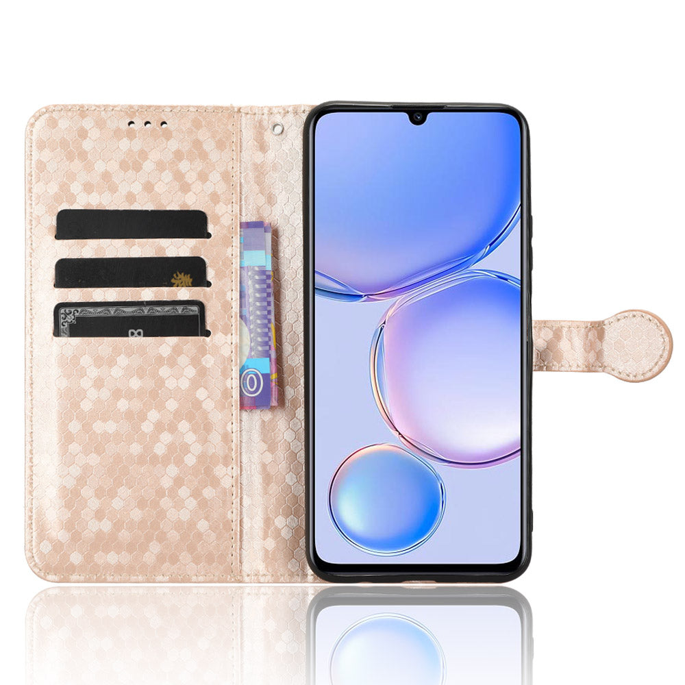 PU Leather Flip Cover for Huawei Enjoy 60 Wallet Phone Case Dot Pattern Imprinted Stand Phone Shell