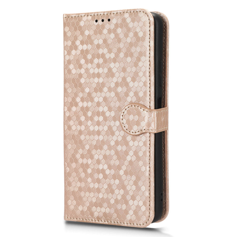 PU Leather Flip Cover for Huawei Enjoy 60 Wallet Phone Case Dot Pattern Imprinted Stand Phone Shell