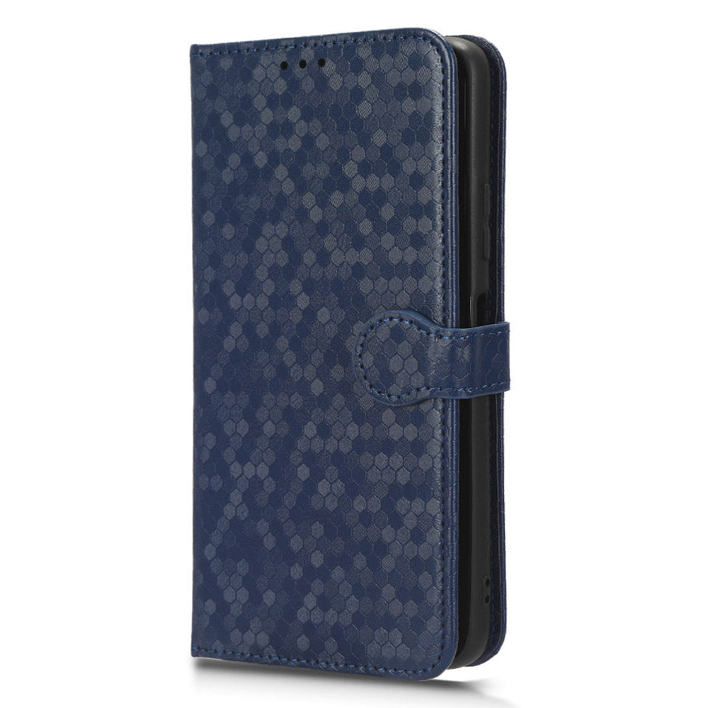 PU Leather Flip Cover for Huawei Enjoy 60 Wallet Phone Case Dot Pattern Imprinted Stand Phone Shell