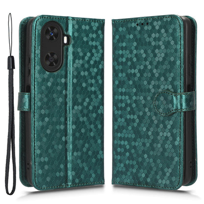 PU Leather Flip Cover for Huawei Enjoy 60 Wallet Phone Case Dot Pattern Imprinted Stand Phone Shell