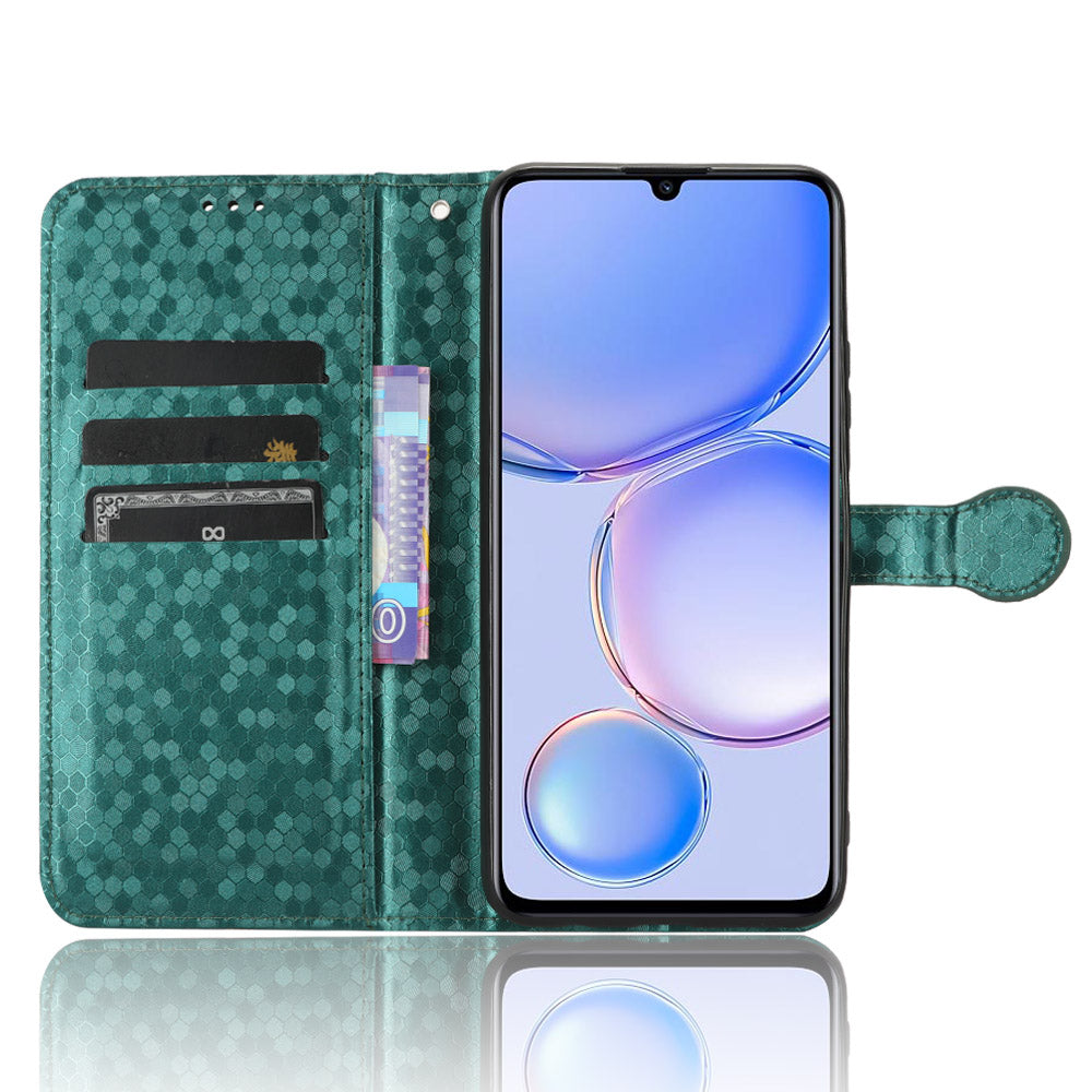 PU Leather Flip Cover for Huawei Enjoy 60 Wallet Phone Case Dot Pattern Imprinted Stand Phone Shell