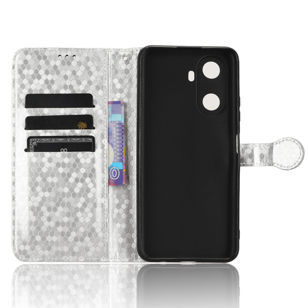 PU Leather Flip Cover for Huawei Enjoy 60 Wallet Phone Case Dot Pattern Imprinted Stand Phone Shell