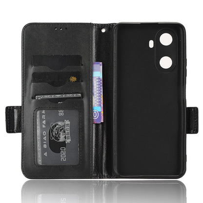 For Huawei Enjoy 60 Anti-Scratch PU Leather Stand Wallet Phone Case Imprinted Triangle Phone Cover
