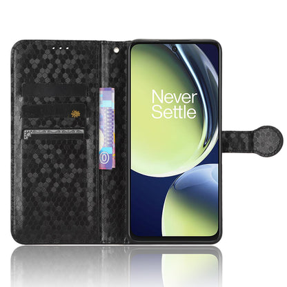 For OnePlus Nord CE 3 Lite 5G / Nord N30 5G PU Leather Cover Dot Pattern Imprinted Stand Wallet Phone Case