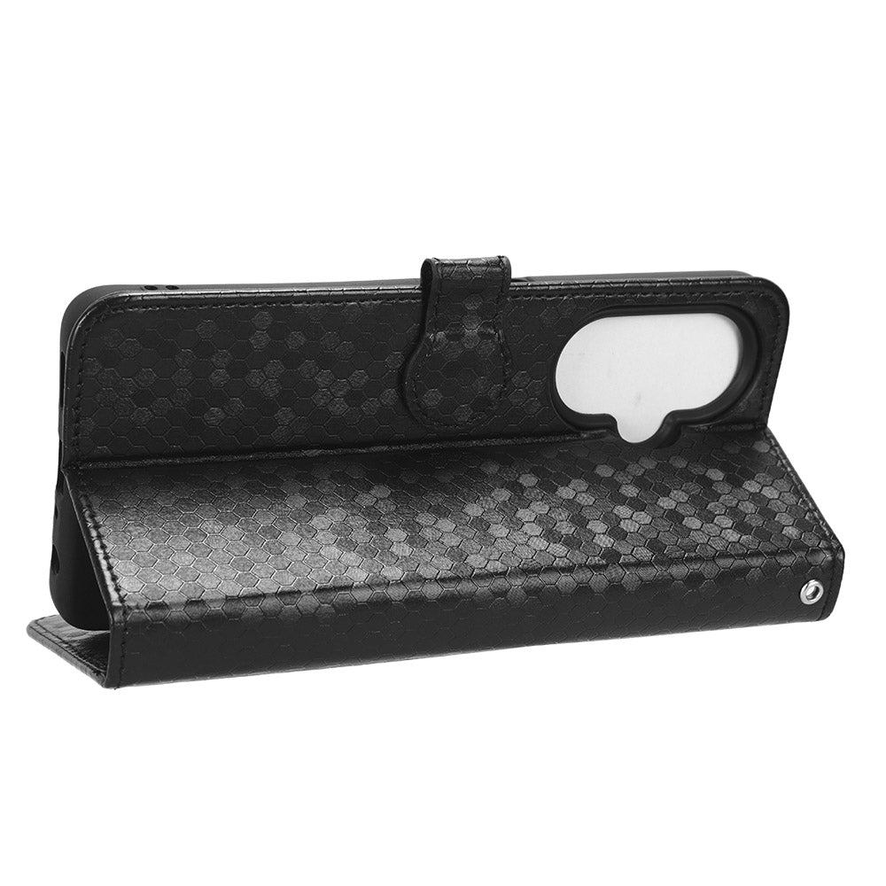 For OnePlus Nord CE 3 Lite 5G / Nord N30 5G PU Leather Cover Dot Pattern Imprinted Stand Wallet Phone Case