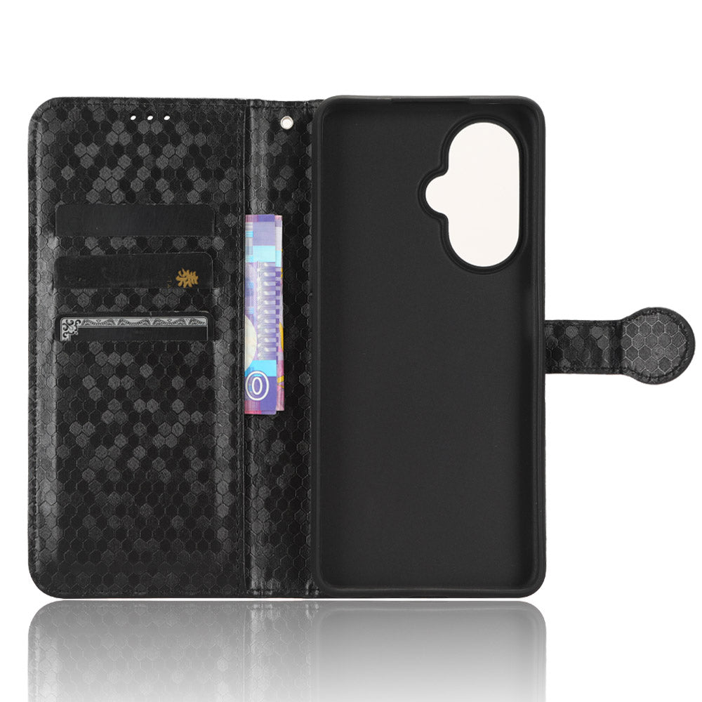 For OnePlus Nord CE 3 Lite 5G / Nord N30 5G PU Leather Cover Dot Pattern Imprinted Stand Wallet Phone Case