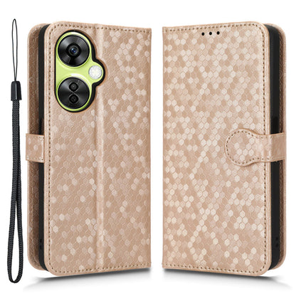 For OnePlus Nord CE 3 Lite 5G / Nord N30 5G PU Leather Cover Dot Pattern Imprinted Stand Wallet Phone Case