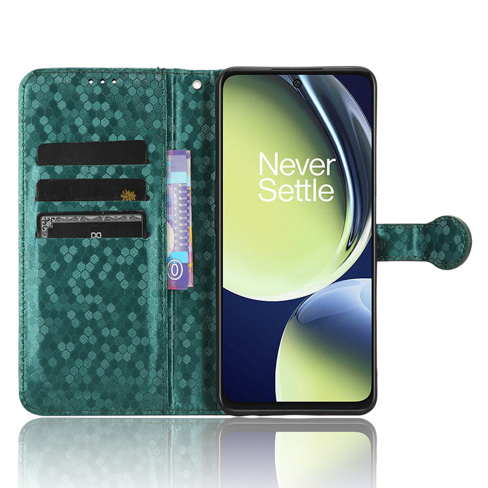 For OnePlus Nord CE 3 Lite 5G / Nord N30 5G PU Leather Cover Dot Pattern Imprinted Stand Wallet Phone Case