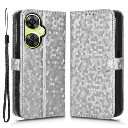 For OnePlus Nord CE 3 Lite 5G / Nord N30 5G PU Leather Cover Dot Pattern Imprinted Stand Wallet Phone Case