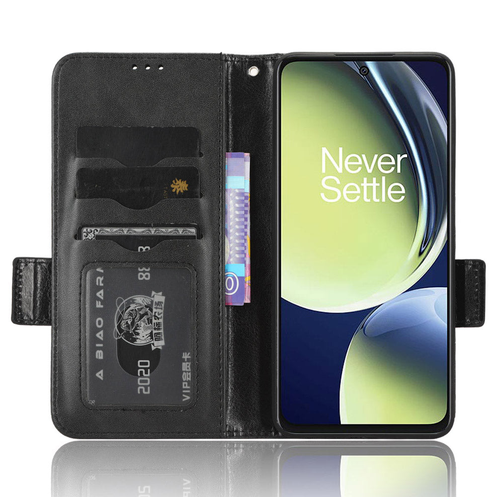 For OnePlus Nord CE 3 Lite 5G / Nord N30 5G Phone Case Imprinted Triangle Stand Wallet PU Leather Cover