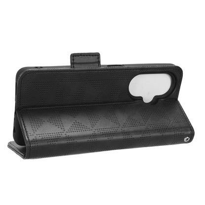 For OnePlus Nord CE 3 Lite 5G / Nord N30 5G Phone Case Imprinted Triangle Stand Wallet PU Leather Cover