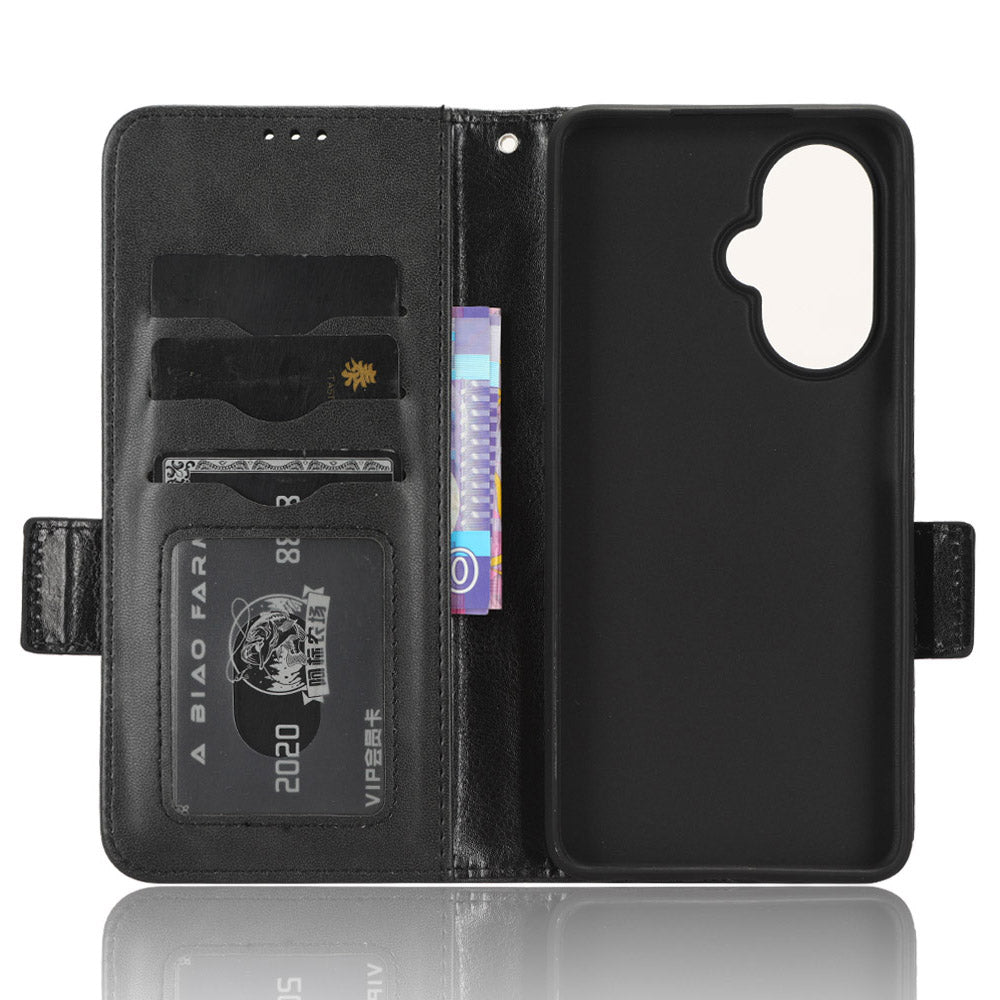 For OnePlus Nord CE 3 Lite 5G / Nord N30 5G Phone Case Imprinted Triangle Stand Wallet PU Leather Cover