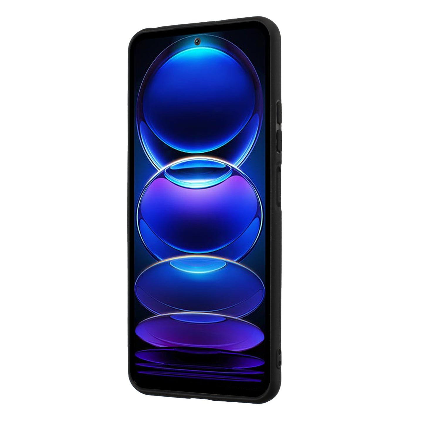 Ring Kickstand Cover for Xiaomi Redmi Note 12 4G Matte TPU Phone Case Works for Magnetic Car Mount