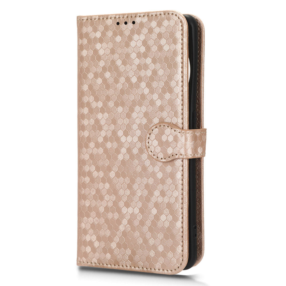 PU Leather Cover for Oppo Find X6 Pro Dot Pattern Imprinted Wallet Phone Case with Stand