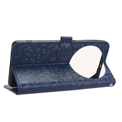 PU Leather Cover for Oppo Find X6 Pro Dot Pattern Imprinted Wallet Phone Case with Stand