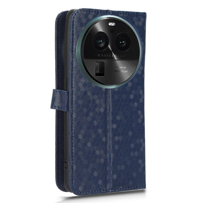 PU Leather Cover for Oppo Find X6 Pro Dot Pattern Imprinted Wallet Phone Case with Stand