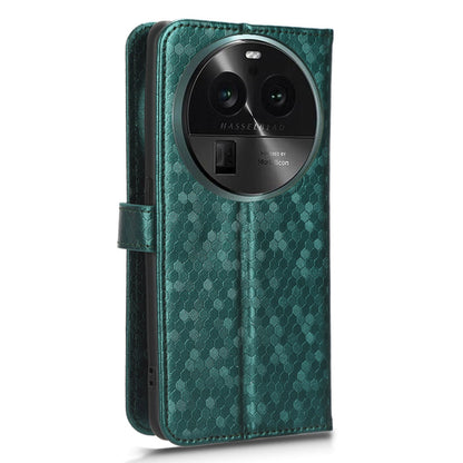 PU Leather Cover for Oppo Find X6 Pro Dot Pattern Imprinted Wallet Phone Case with Stand