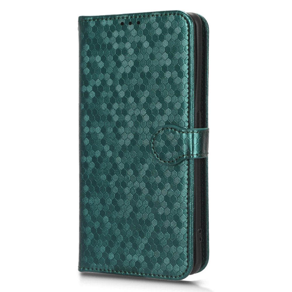 PU Leather Cover for Oppo Find X6 Pro Dot Pattern Imprinted Wallet Phone Case with Stand