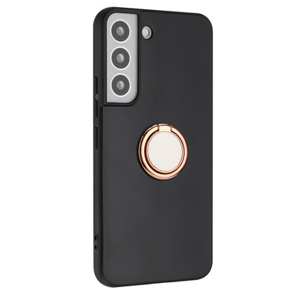 Ring Kickstand Matte Cover for Samsung Galaxy S22+ 5G TPU Phone Case Works for Magnetic Car Mount