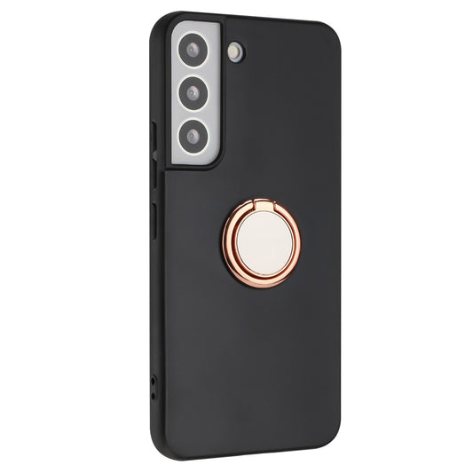 Ring Kickstand Matte Cover for Samsung Galaxy S22+ 5G TPU Phone Case Works for Magnetic Car Mount