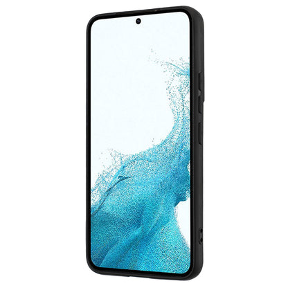 Ring Kickstand Matte Cover for Samsung Galaxy S22+ 5G TPU Phone Case Works for Magnetic Car Mount