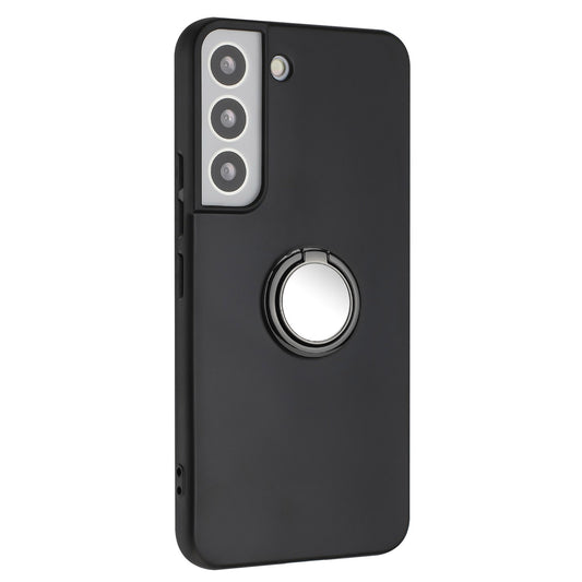 Ring Kickstand Cover for Samsung Galaxy S22 5G Anti-drop Matte TPU Phone Case Works for Magnetic Car Mount