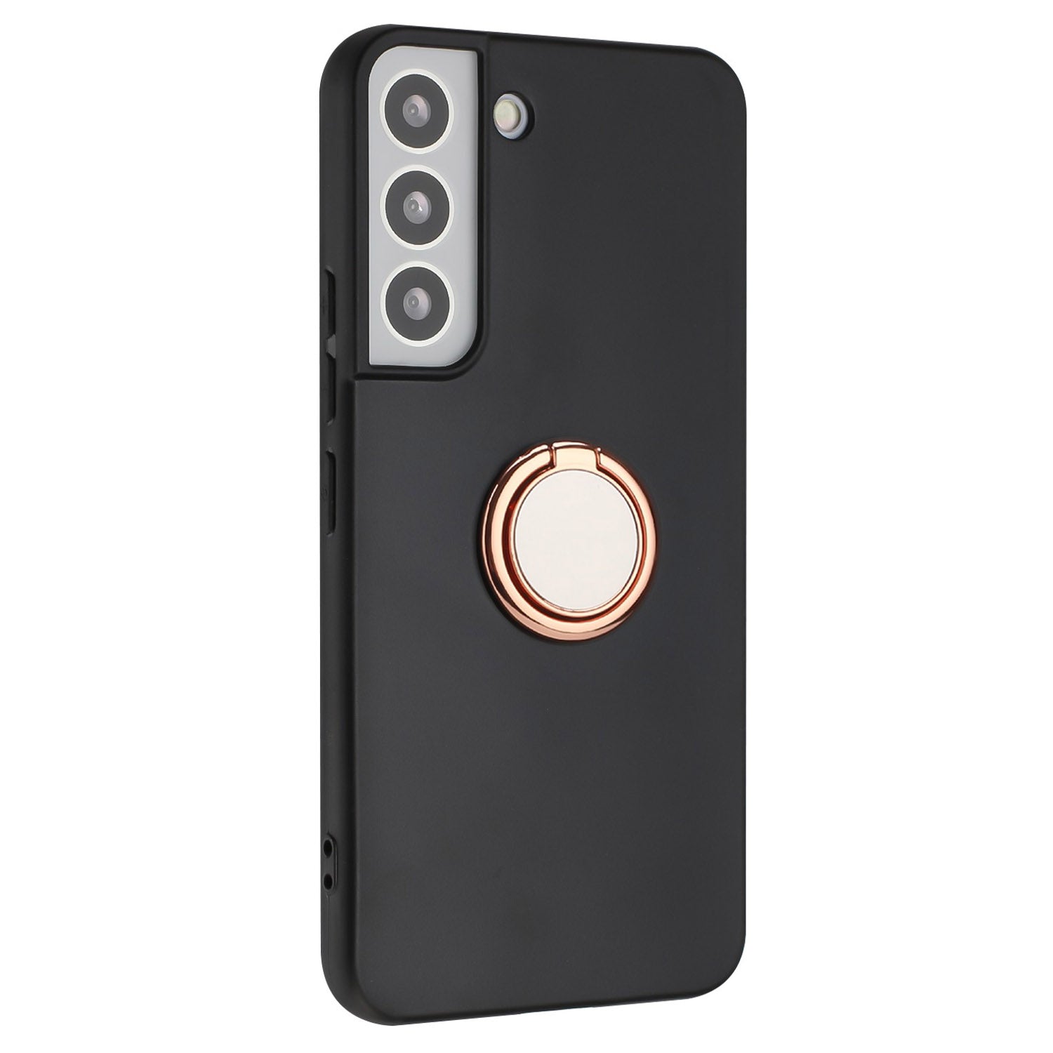 Ring Kickstand Cover for Samsung Galaxy S22 5G Anti-drop Matte TPU Phone Case Works for Magnetic Car Mount