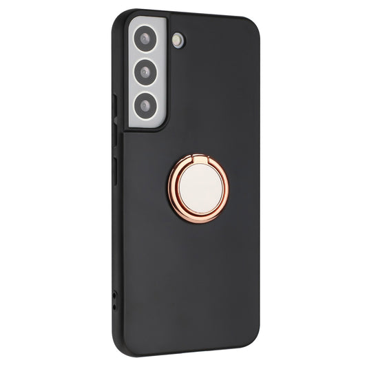 Ring Kickstand Cover for Samsung Galaxy S22 5G Anti-drop Matte TPU Phone Case Works for Magnetic Car Mount