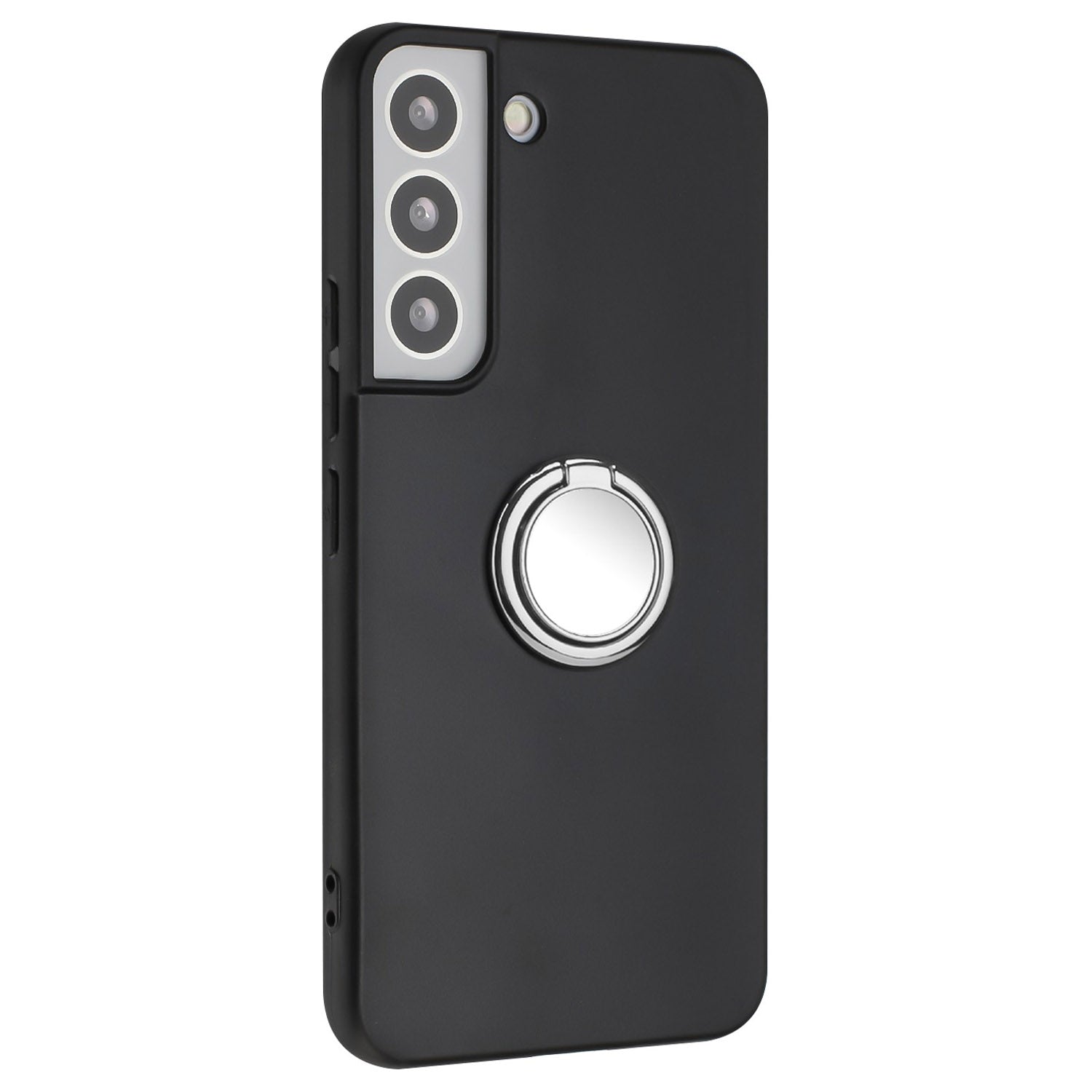 Ring Kickstand Cover for Samsung Galaxy S22 5G Anti-drop Matte TPU Phone Case Works for Magnetic Car Mount