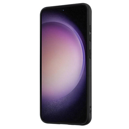 Shockproof Back Cover for Samsung Galaxy S23+ TPU Matte Phone Case with Ring Kickstand