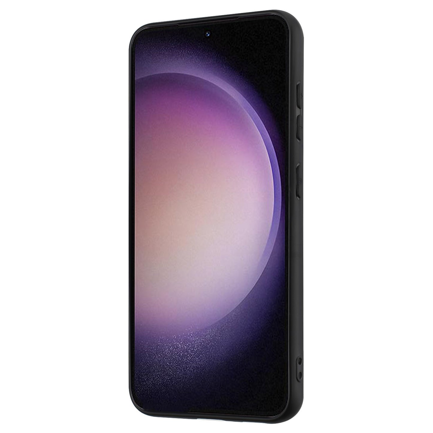 Shockproof Back Cover for Samsung Galaxy S23+ TPU Matte Phone Case with Ring Kickstand