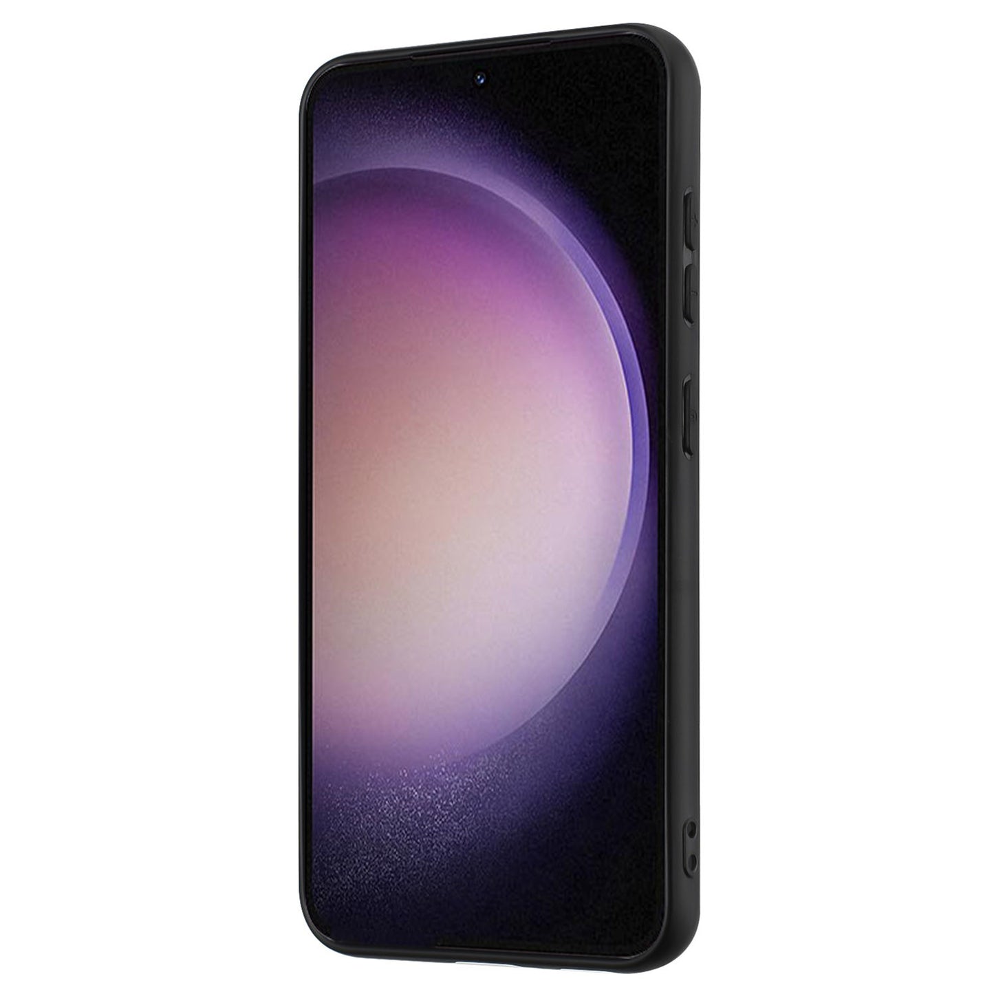 Anti-fall Back Cover for Samsung Galaxy S23 TPU Matte Phone Case with Ring Kickstand