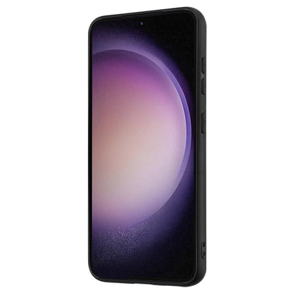 Anti-fall Back Cover for Samsung Galaxy S23 TPU Matte Phone Case with Ring Kickstand