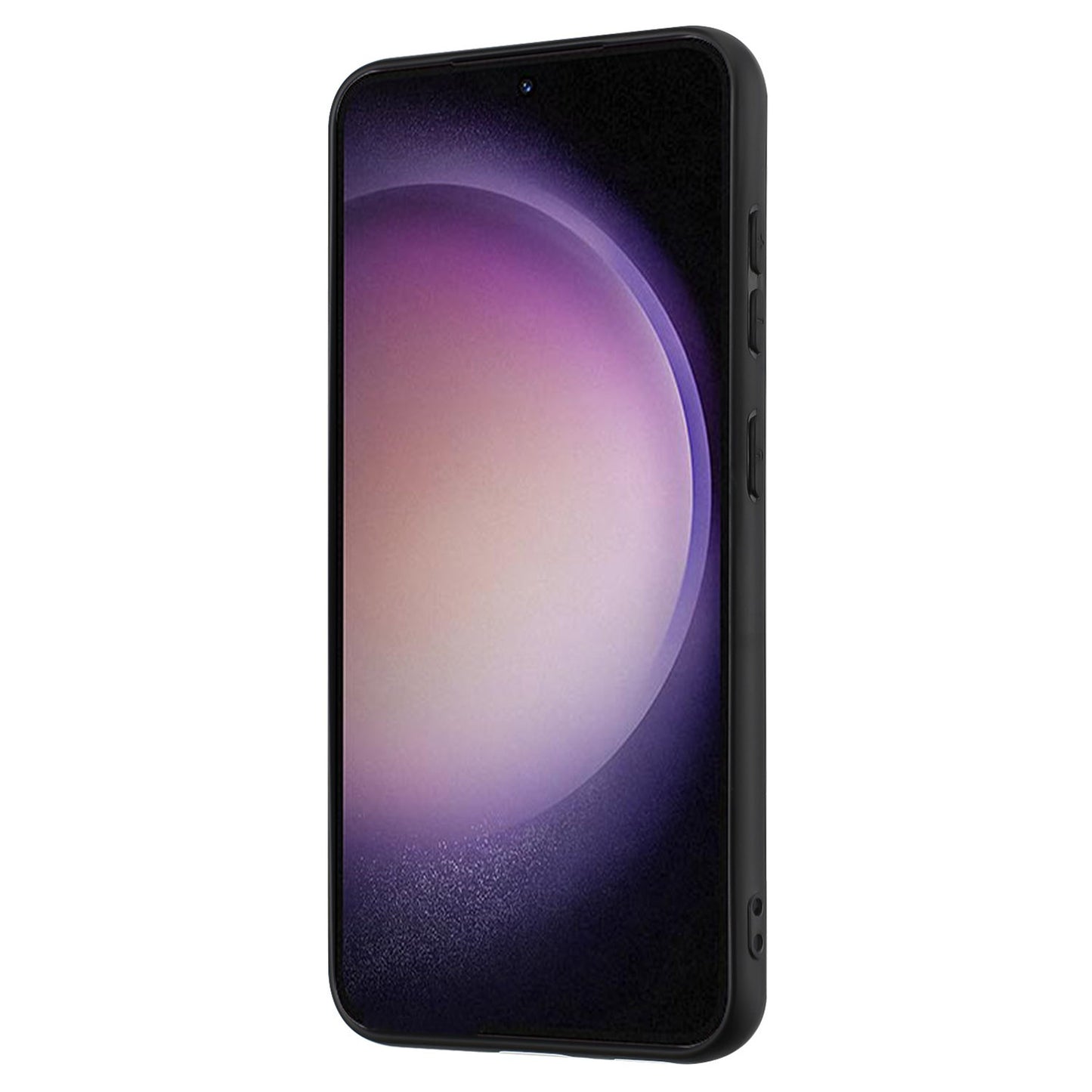 Anti-fall Back Cover for Samsung Galaxy S23 TPU Matte Phone Case with Ring Kickstand