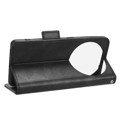 For Oppo Find X6 Pro Anti-fingerprint Phone Cover Wallet PU Leather Phone Shell Imprinted Triangle Stand Case