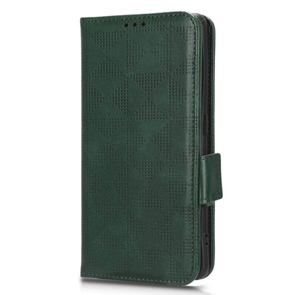 For Oppo Find X6 Pro Anti-fingerprint Phone Cover Wallet PU Leather Phone Shell Imprinted Triangle Stand Case