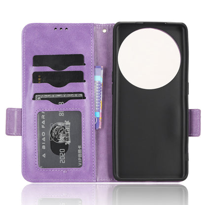 For Oppo Find X6 Pro Anti-fingerprint Phone Cover Wallet PU Leather Phone Shell Imprinted Triangle Stand Case