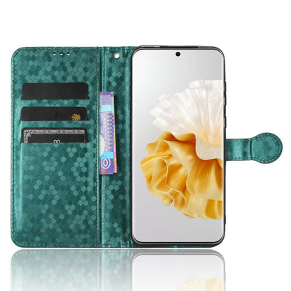 For Huawei P60 / P60 Pro Shockproof Case PU Leather Flip Cover Dot Pattern Imprinted Phone Case with Wallet
