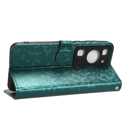 For Huawei P60 / P60 Pro Shockproof Case PU Leather Flip Cover Dot Pattern Imprinted Phone Case with Wallet